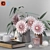 Garden Marigold Dahlia Decor Set 3D model small image 3