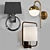 Elegant Metal Sconce 3D model small image 1