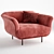 Alberta Armchair: A Stylish Creation by Yonoh Creative Studio 3D model small image 1