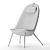Ergonomic Light Lounge Chair 3D model small image 3