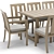 Elegant Outdoor Costa Table-Chair Set 3D model small image 2