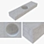 Elegant Alfeo Wall-Mounted Basin 3D model small image 1