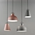 Sculptural Pendant Lamps by Michael Wolke 3D model small image 1