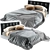 Elegant Bedford Bed by Minotti 3D model small image 1