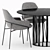 Elegant Jackie Chair & Boboli Table 3D model small image 2