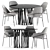 Elegant Jackie Chair & Boboli Table 3D model small image 4