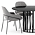 Elegant Jackie Chair & Boboli Table 3D model small image 5