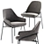 Elegant Jackie Chair & Boboli Table 3D model small image 7