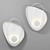Marble Wall Sconce: Black & White, 27x40 cm 3D model small image 2