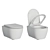 Sleek Grohe Rimless Toilet 3D model small image 3