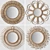 Handcrafted Rattan Mirrors - Boho-Inspired Décor 3D model small image 2