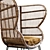 Elegant Luxury Macbeth Armchair 3D model small image 2