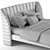 Turkish Lotus Bed: Unsurpassed Elegance 3D model small image 3