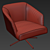 Biba Salotti TAG Armchair: Modern Comfort for Your Home 3D model small image 3