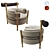 Elegant Espasso Vivi Armchair 3D model small image 1