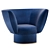 Sicis TULIPA Armchair: Elegant and Modern 3D model small image 1