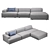 Muuto Connect Modular Sofa: Versatile and Stylish Seating 3D model small image 2