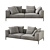 Modern Sofa by B&B Italia 3D model small image 1