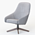 Montis PUK M: Stylish Swivel Armchair with Solid Wood or Aluminum Base 3D model small image 2