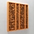 Stone Panel Frame: High-Quality 3D Textured Frame 3D model small image 3