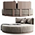 Modern Carbon Daybed: Skyline Windsor 3D model small image 2