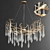 Serip Aqua 8 Lamp Chandelier 3D model small image 1