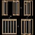 Oak Marston Clear Glass Folding Door 3D model small image 3