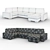 Modern Manchester Sofa: Versatile Comfort and Style 3D model small image 3
