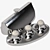 Silver Truffle Candy Stand: Elegant and Functional 3D model small image 1