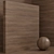 Seamless Wood Walnut Material - Set 76 3D model small image 3