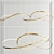 Elegant Shade Ring Chandelier 3D model small image 1