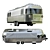 Luxury Airstream Travel Trailers 3D model small image 2