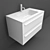 Designer Washbasins: Falper 7 Metrica Roundlux H1 3D model small image 3