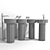 Opale Sinks: Innovative Design for Your Bathroom 3D model small image 3