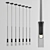 Elegant Charlot Pendant Light 3D model small image 1