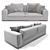 Sormani Vanity Sofa: Stylish and Versatile 3D model small image 1