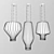 Saya Blown Glass Pendant Lamp 3D model small image 2
