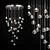 METEORA Cascading Glass Ingot Chandelier 3D model small image 1