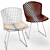 Sleek Steel Bertoia Chair 3D model small image 3