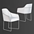 Elegant Alya Armchair: Andreu World 3D model small image 1