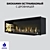 SappFire: Stylish Built-in Biofireplace 3D model small image 1