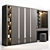 Sleek Wardrobe: 360x230cm | 3Dmax, OBJ, FBX | Texture Included 3D model small image 2