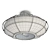 Urban Grid Metal Lamp 3D model small image 2