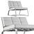 Cozy and Stylish Armchair: Minotti Delaunay Quilt 3D model small image 3