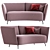 Elegant Bonaldo Arno Sofa: Modern Comfort and Style 3D model small image 1