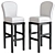 Elegant Memory Swivel Bar Stool 3D model small image 1