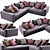  Sleek Flexform Lario Sofa: Modern Design, High Quality 3D model small image 2