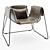 Elegant Arche Armchair 3D model small image 1