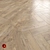Golden Timber Beige Wood-Textured Floor Tile 3D model small image 1