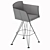 Sleek Flaminio Barstool: Italian Elegance 3D model small image 3